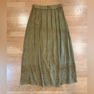 Boho maxi skirt for fall